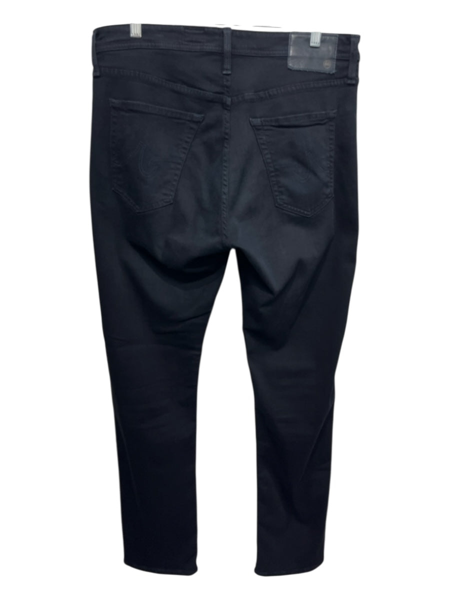 AG Size 34 Black Cotton Blend Solid Jean Men's Pants