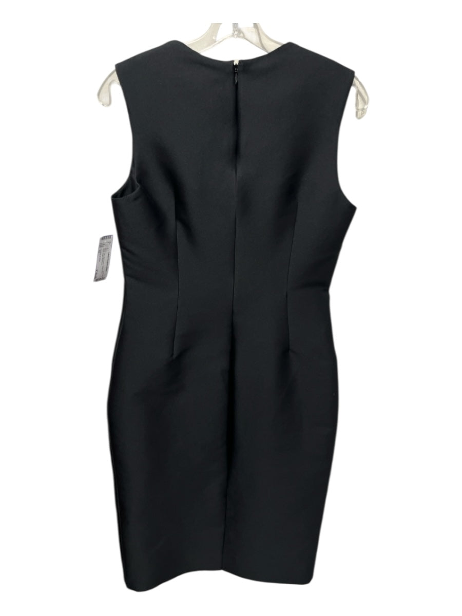 Cushnie et Ochs Size 10 Black Silk Sleeveless Cutout Shift Knee length Dress
