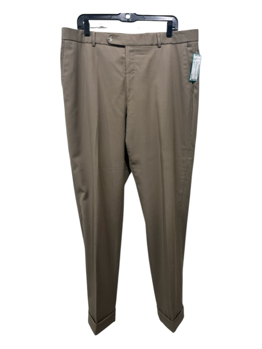 Miller Brothers Size 38 Beige Wool Zip Fly Cuffed Ankle Men's Pants