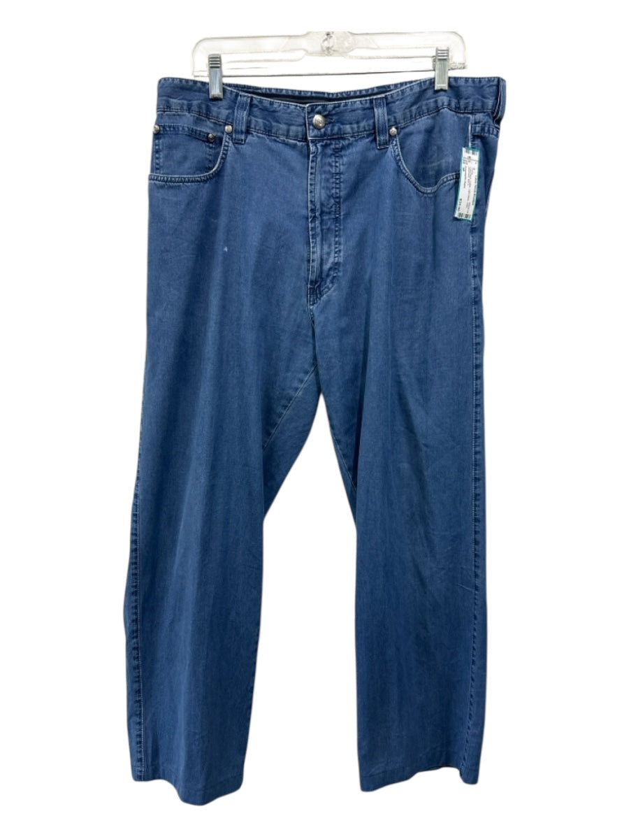 Ermenegildo Zegna Size 38 Light Wash Cotton Light Wash Jean Men's Pants