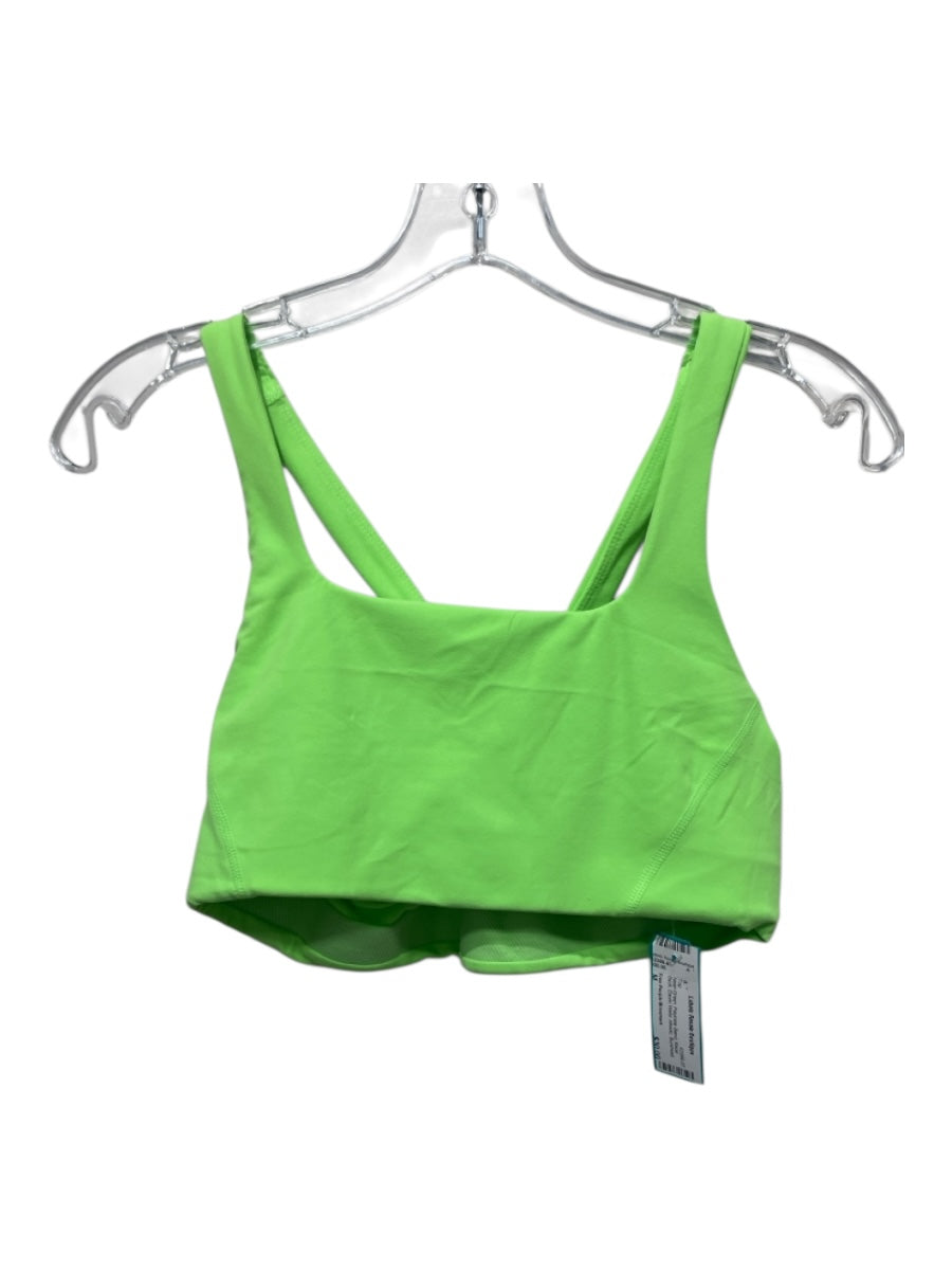Free People Movement Size M Neon Green Polymide Blend Racer Back Athletic Top