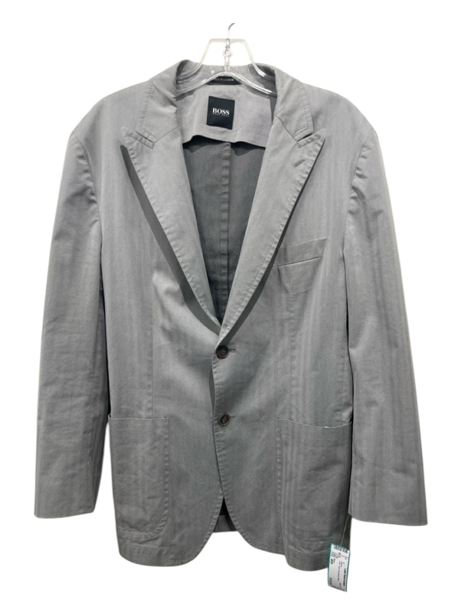 Boss Gray Solid Men's Blazer