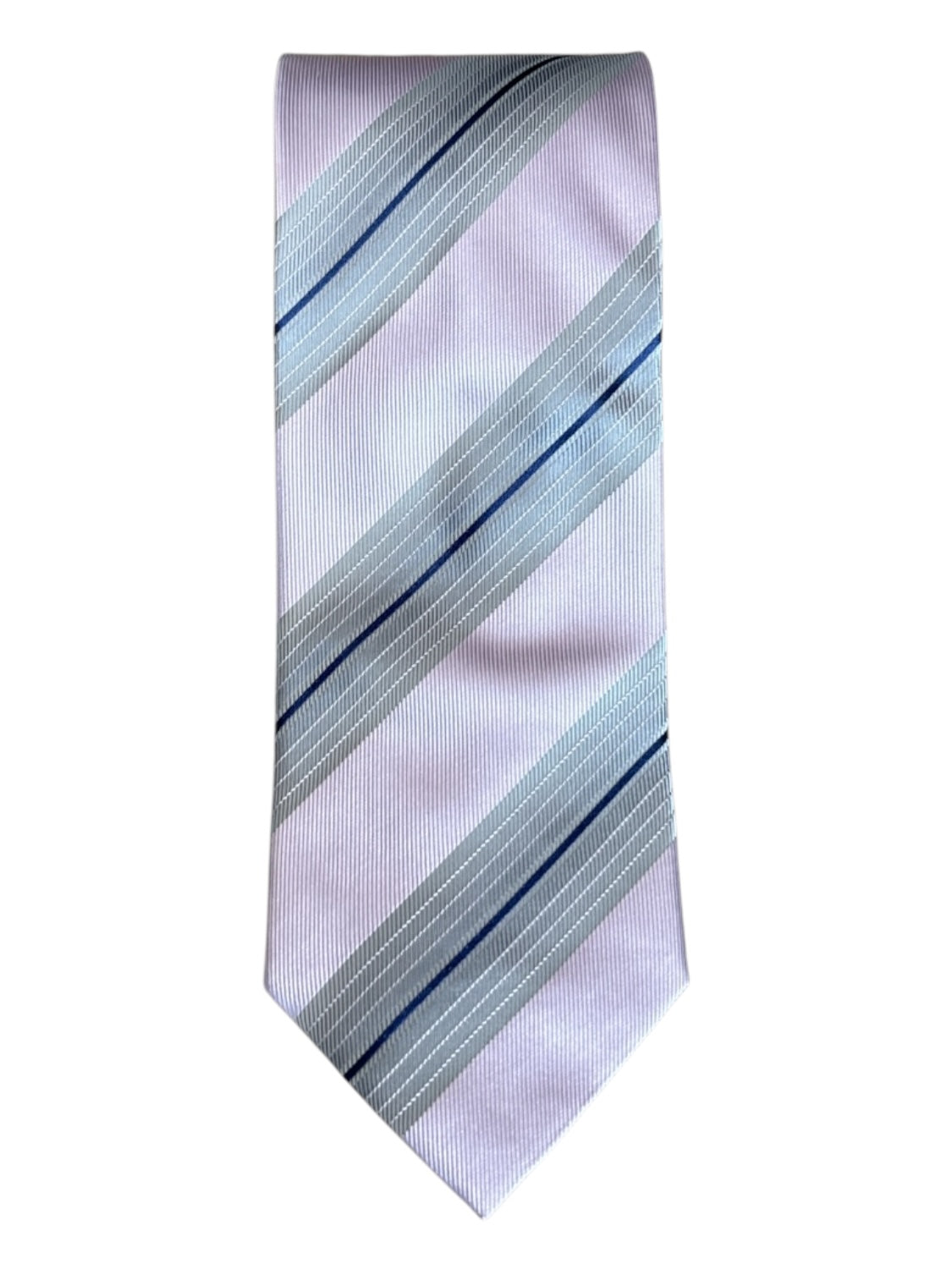 Armani Pink & Blue Silk Striped Men's Ties
