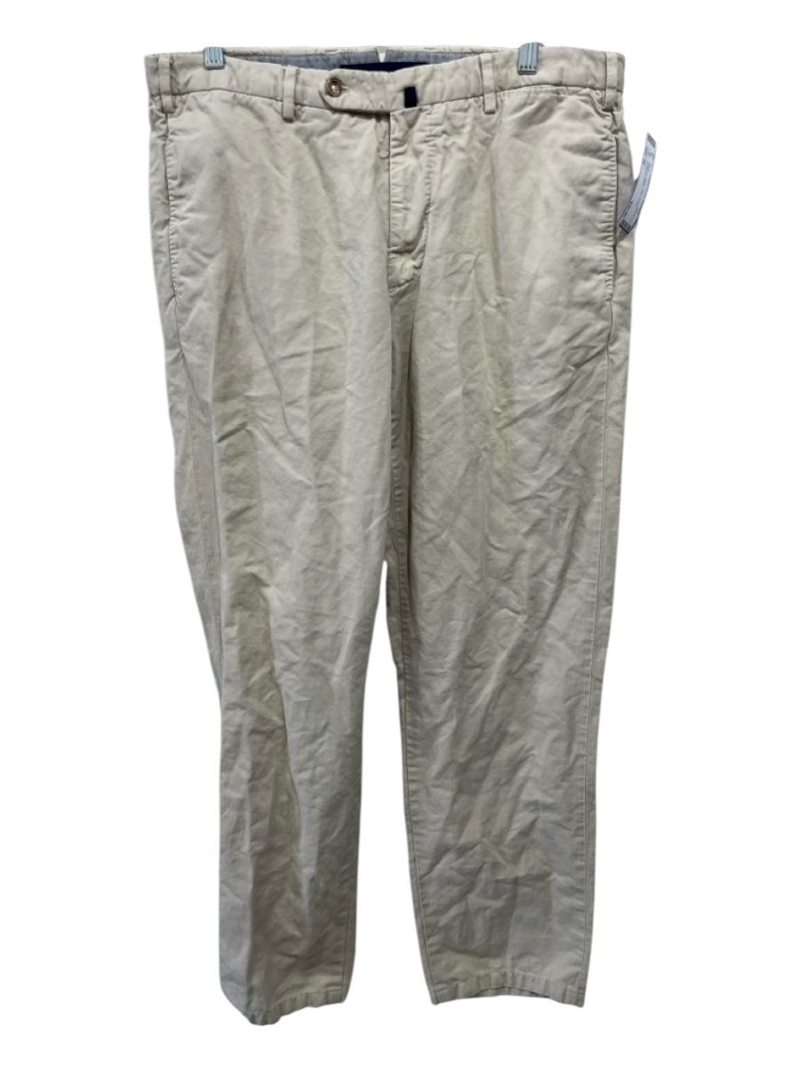 Incotex Size 36 Beige Cotton Solid Khakis Men's Pants