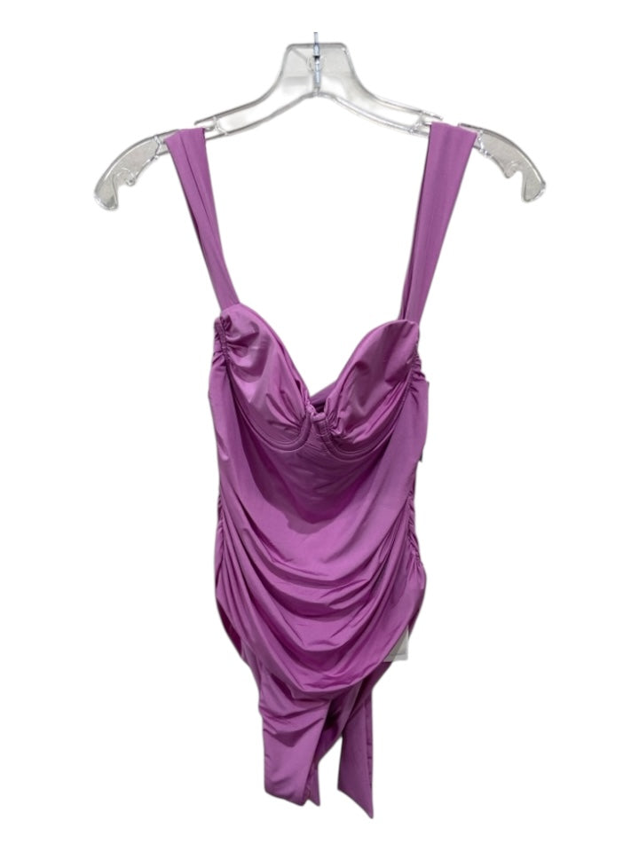 MOVOM Swimwear Size M Purple Pink polyamide & lycra Cupped Tie Back Swimsuit