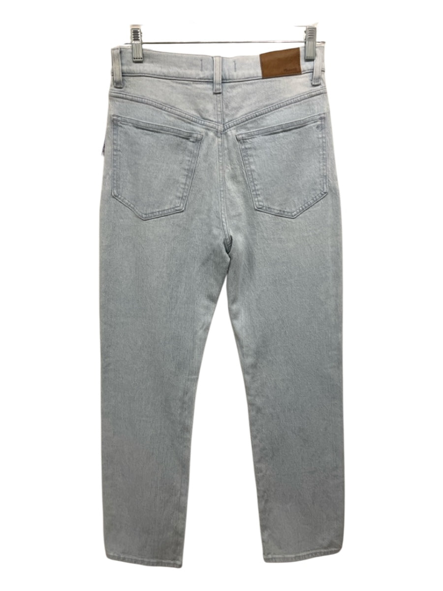 Madewell Size 26 Light Wash Cotton Denim Zip & Button High Rise 5 Pocket Jeans