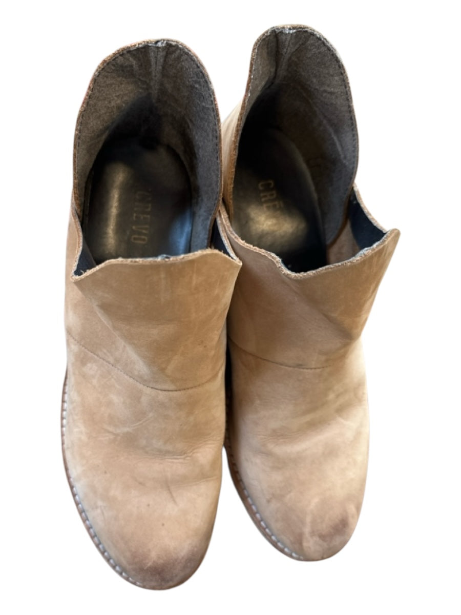 Crevo Shoe Size 6 Camel Leather Booties