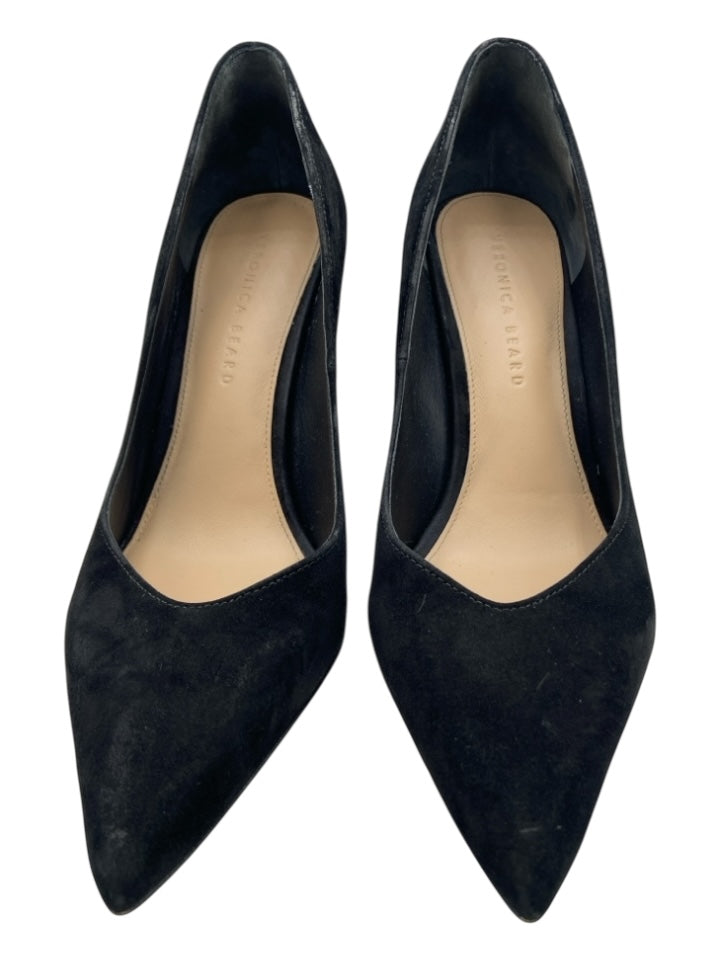Veronica Beard Shoe Size 9 Black Suede Pointed Toe Stiletto Pumps
