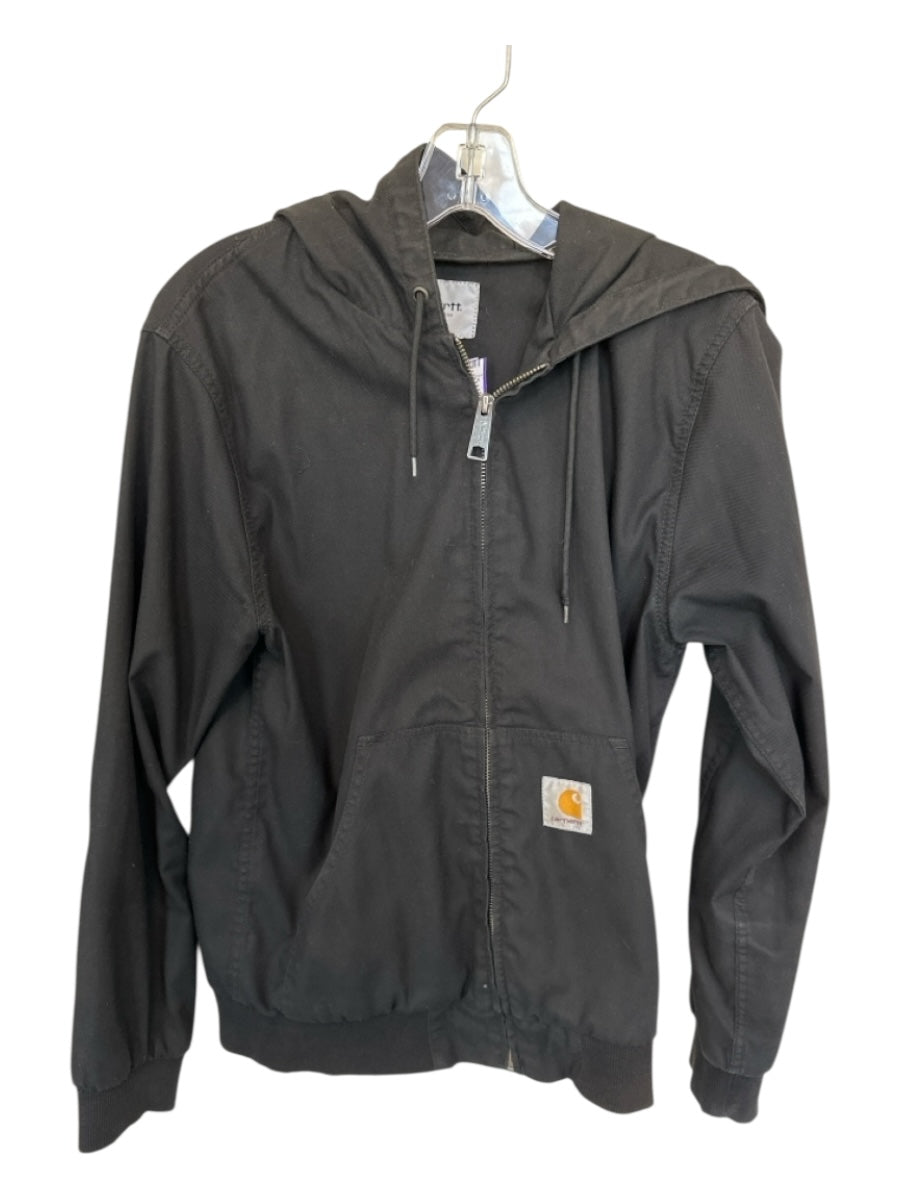 Carhartt Size S Black Cotton Hood Full Zip Men's Jacket