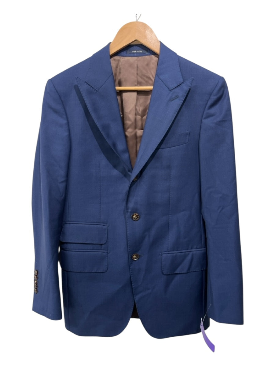 Suitsupply Navy Nylon Wool Sole Detail 2 Button Men's Suit