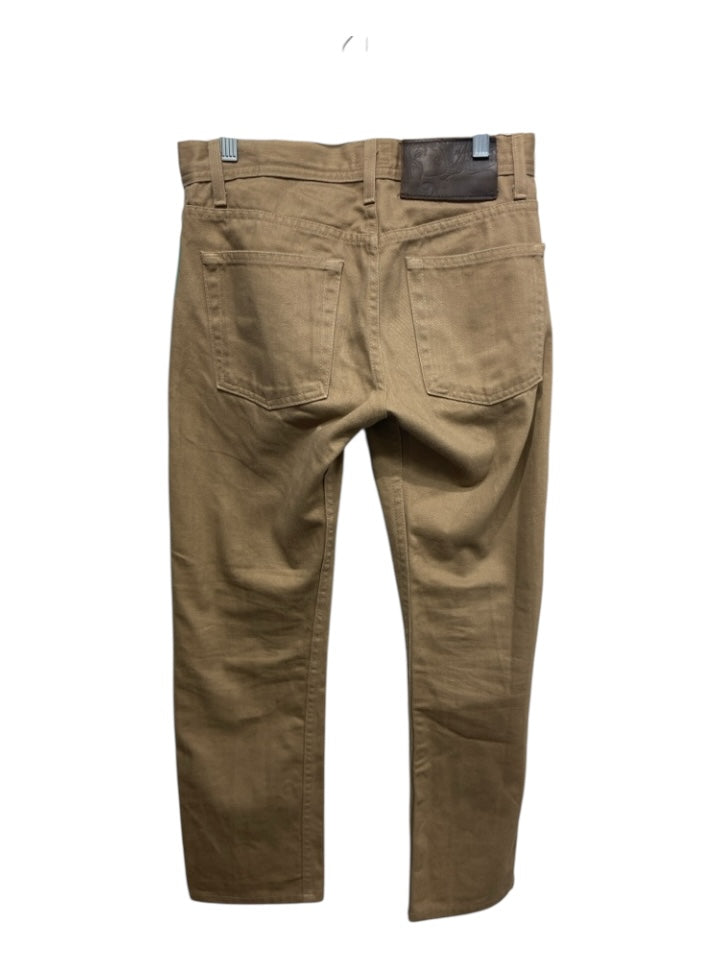 Naked & Famous Size 28 Tan Cotton Solid Jean Men's Pants