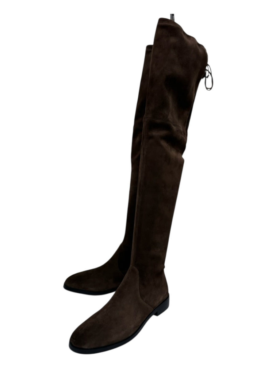 Stuart Weitzman Shoe Size 9 Brown Suede round toe Over the Knee Riding Boots