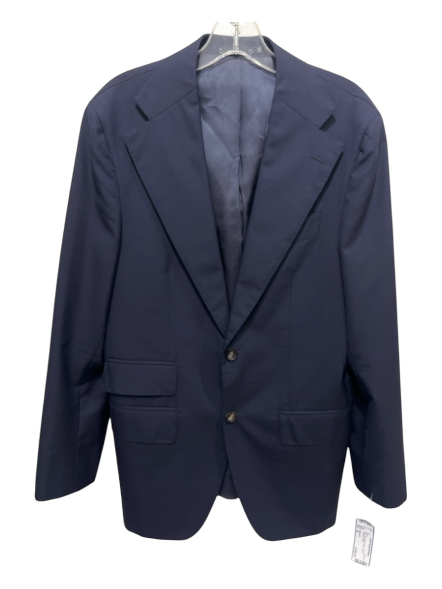 Suitsupply Navy Wool Blend Solid 2 Button Men's Blazer