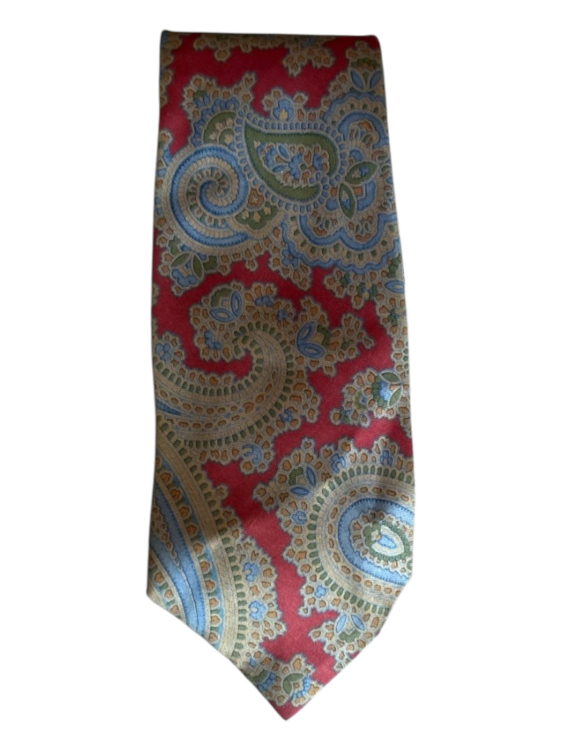 Polo Ralph Lauren Red & Multi Silk All Over Print Men's Ties