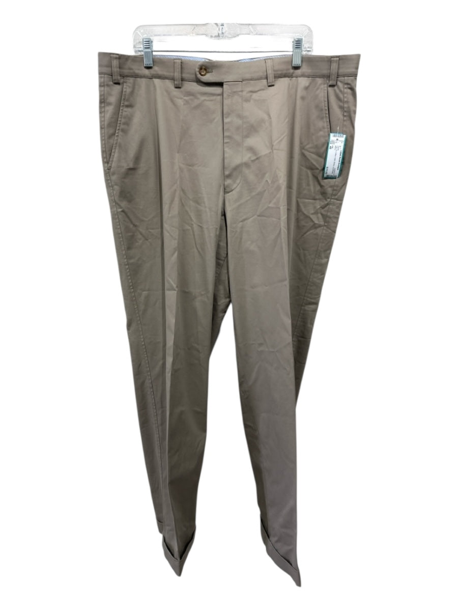 Hiltl Size 40 Tan Cotton Solid Khakis Men's Pants