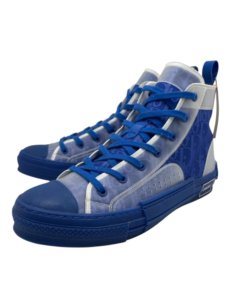 Dior Shoe Size 45 AS IS Blue Synthetic High Top Men's Shoes