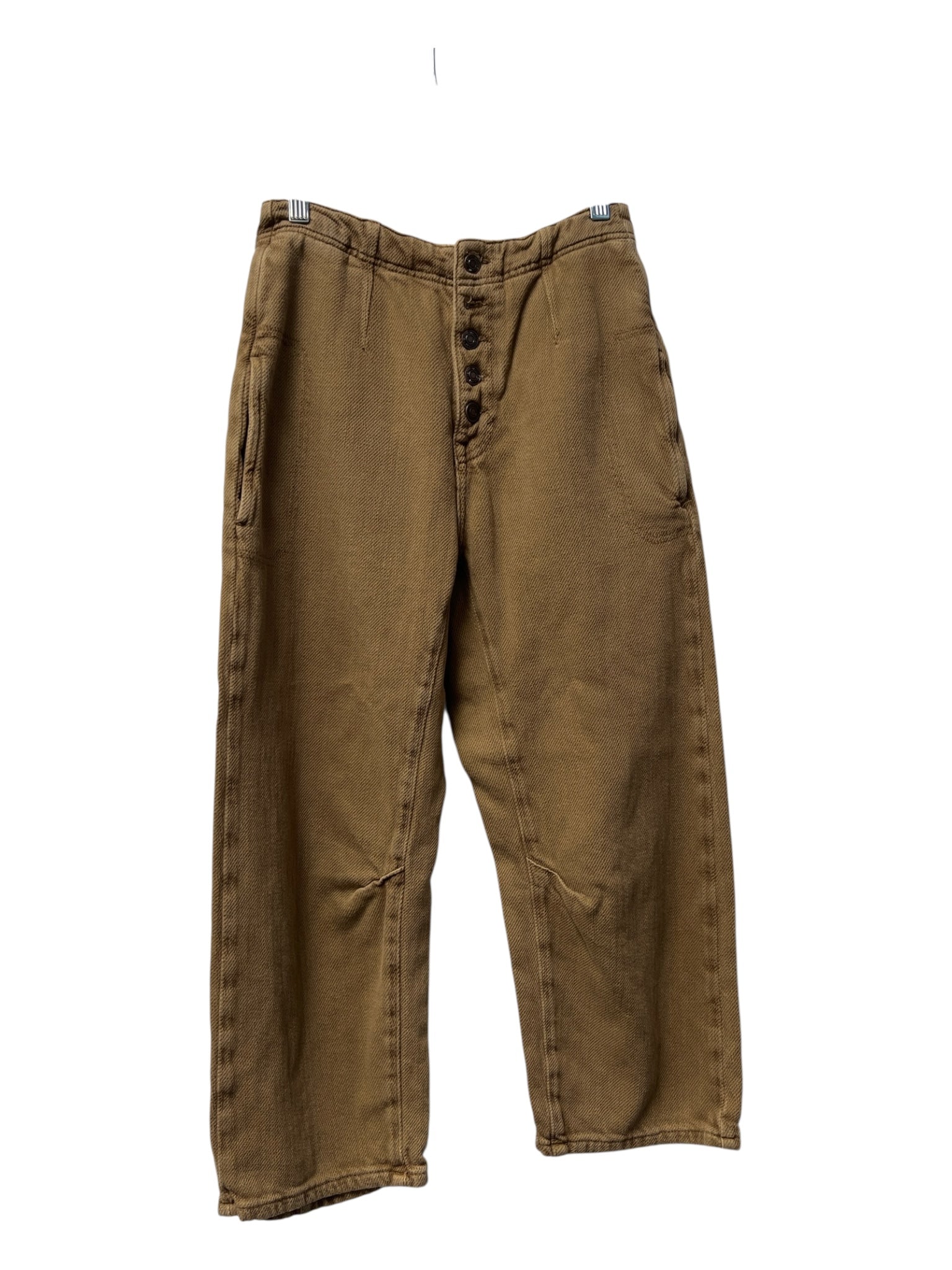 We The Free Size 25 light brown Cotton Blend Side Pockets Button Fly Pants