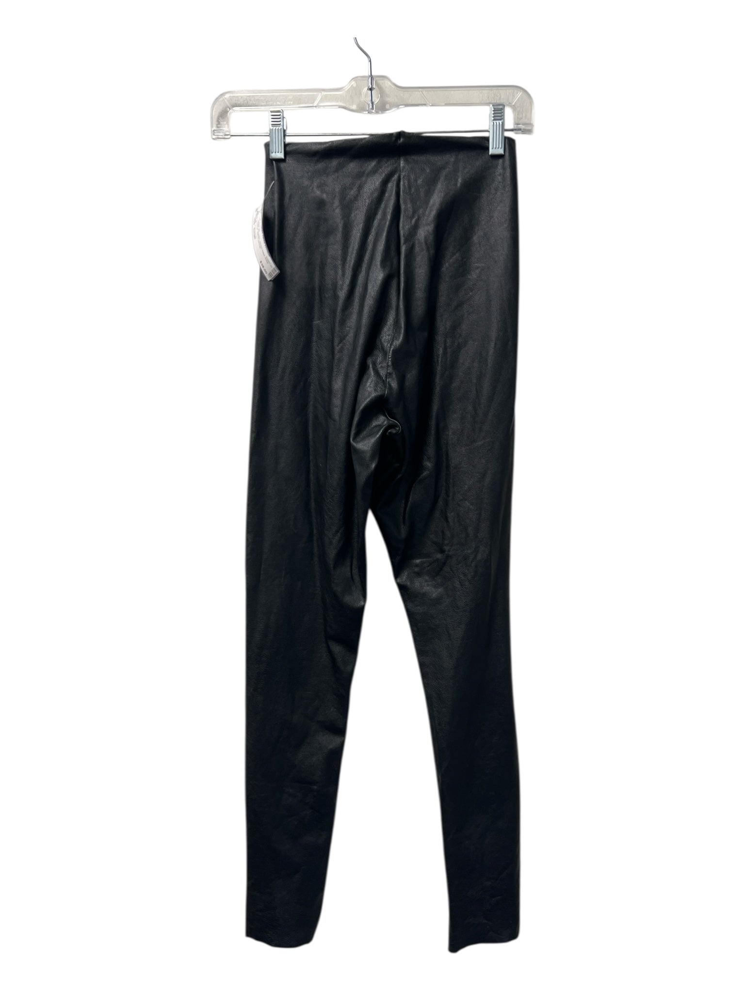 Commando Size Small Black Polyester Stretch Waist Ankle Length Leggings