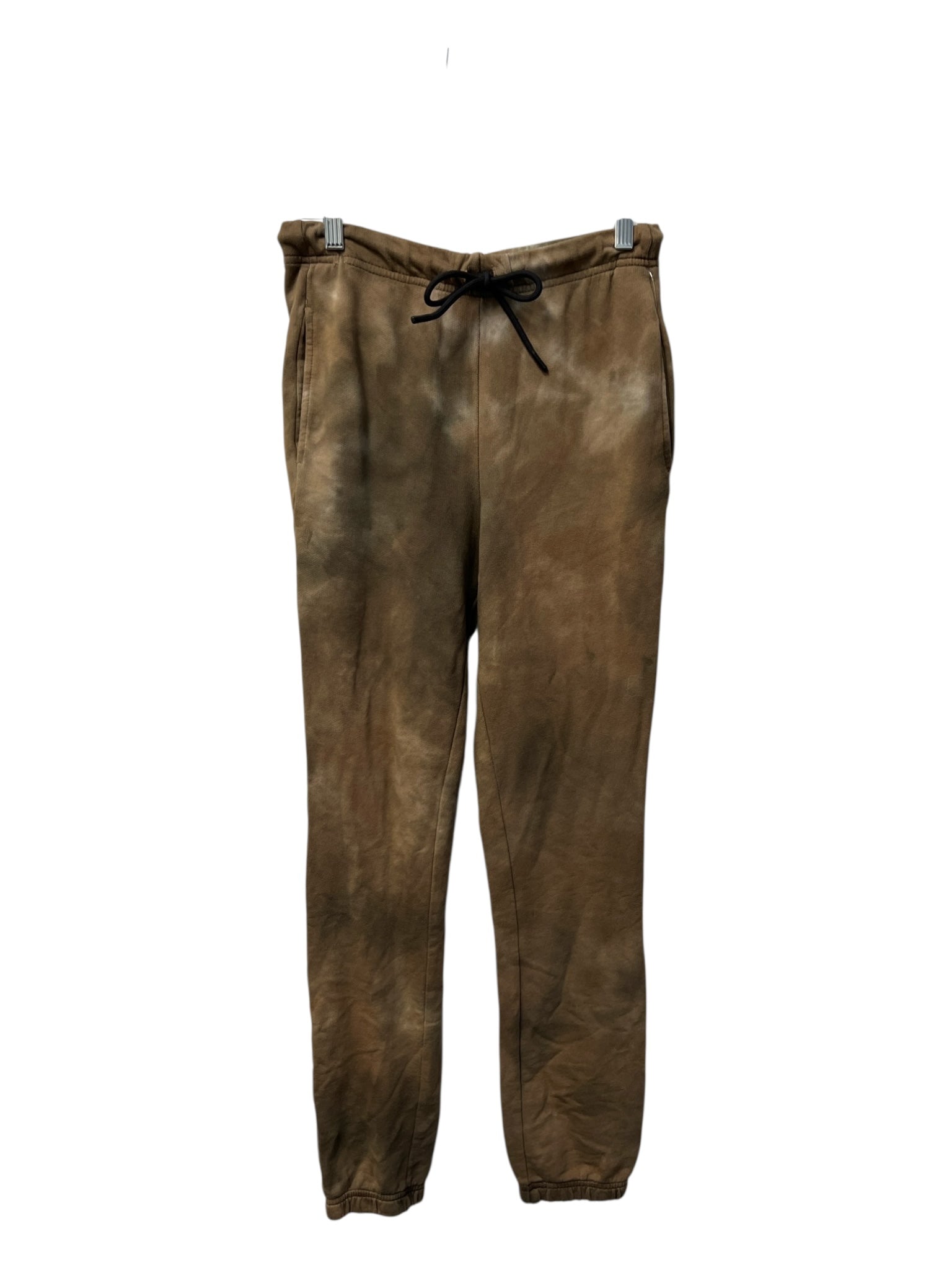 Cotton Citizen Size S Green & Black Cotton Sweatpants Drawstring Waist Pants
