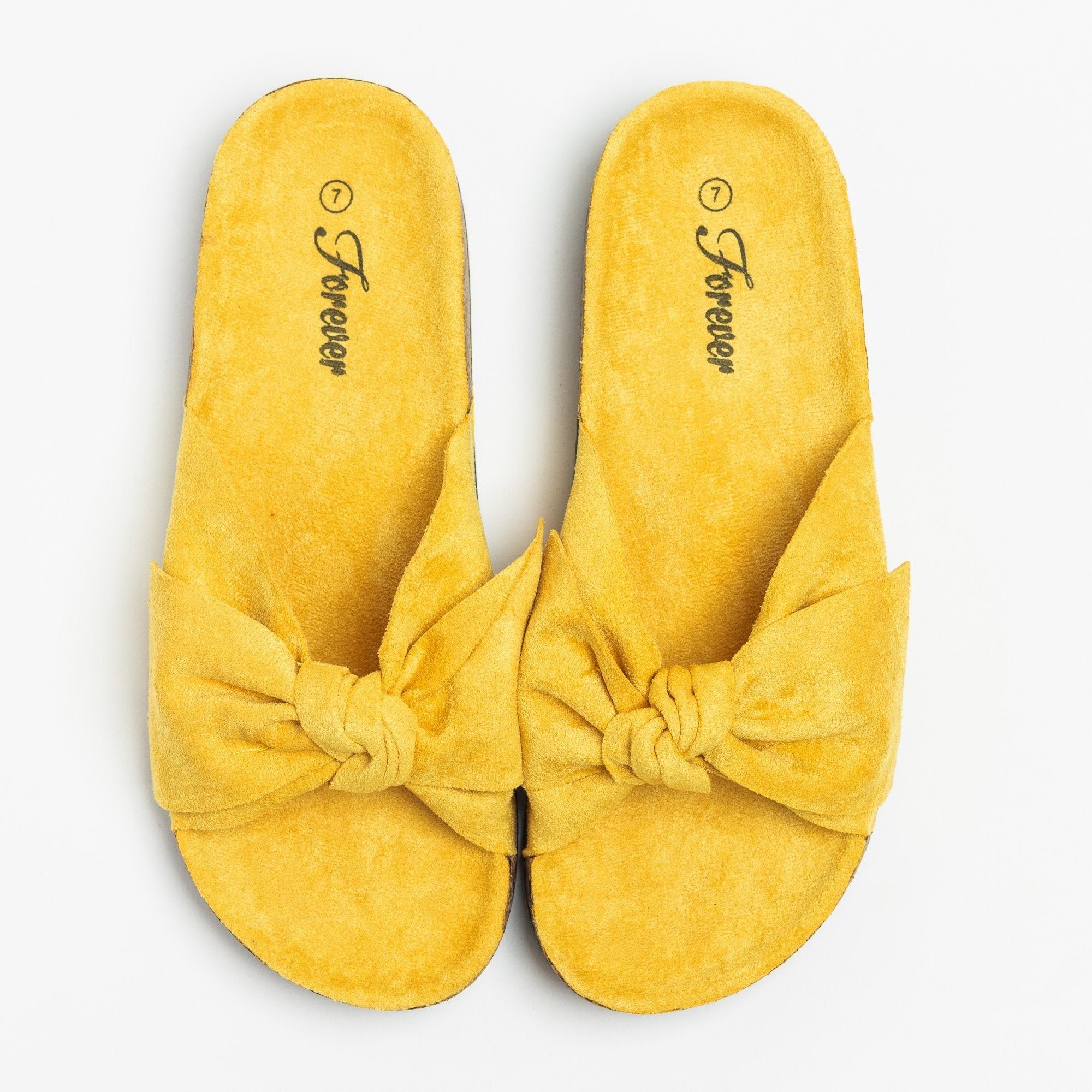 mustard sliders shoes