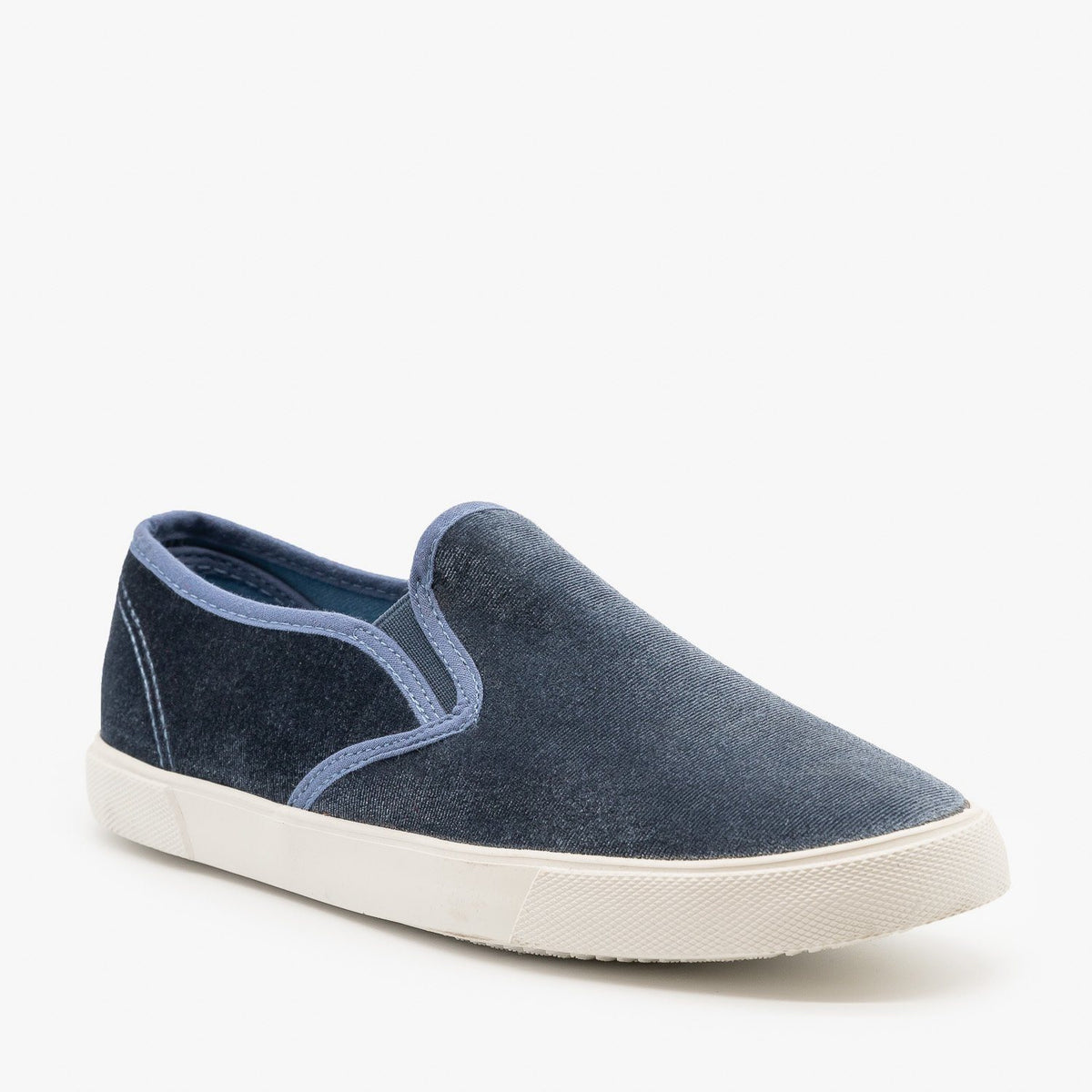 velvet slip on shoes womens