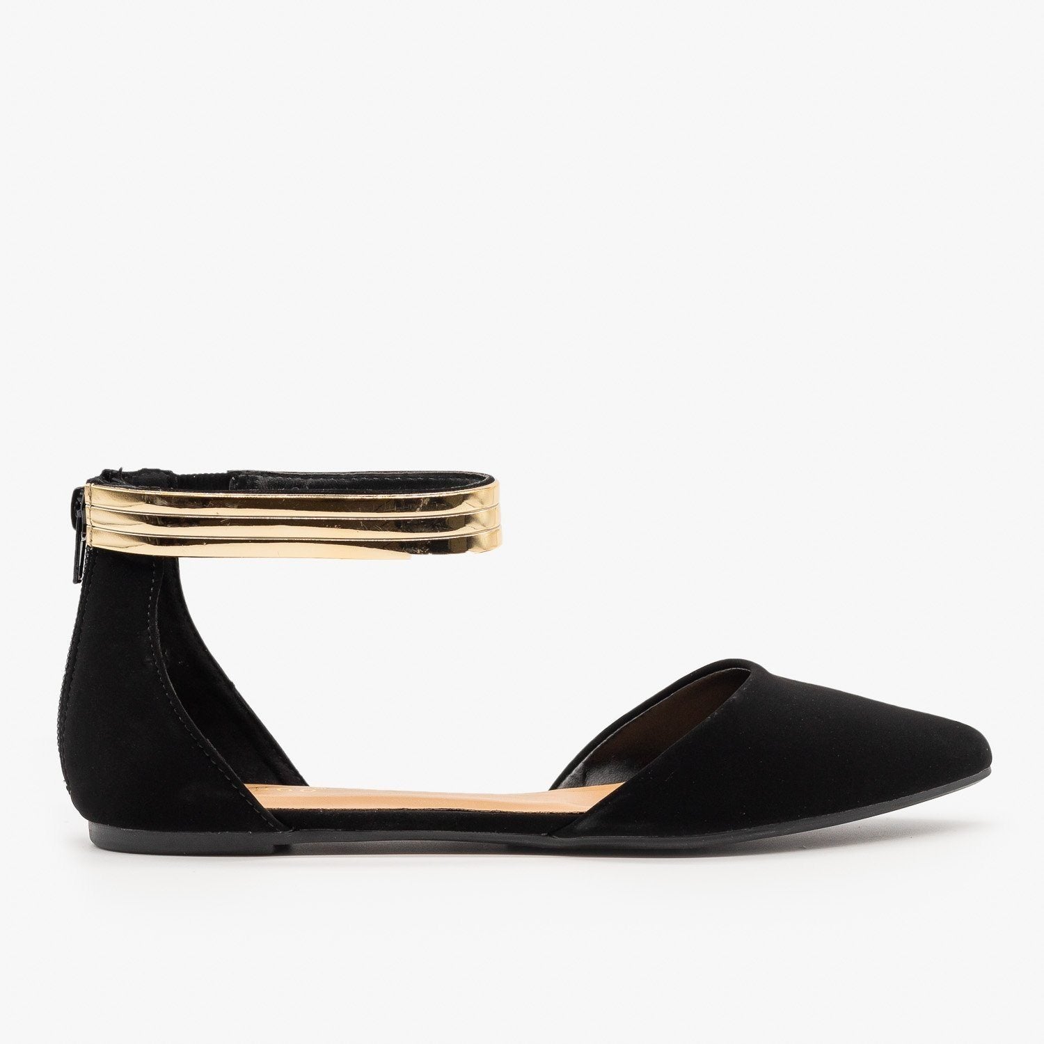 ankle cuff flats