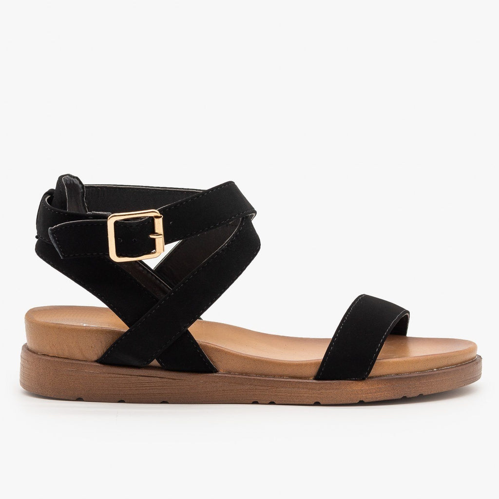 Ankle Wrapped Classic Sandals - Top Moda Shoes Fiesta-38 | Shoetopia