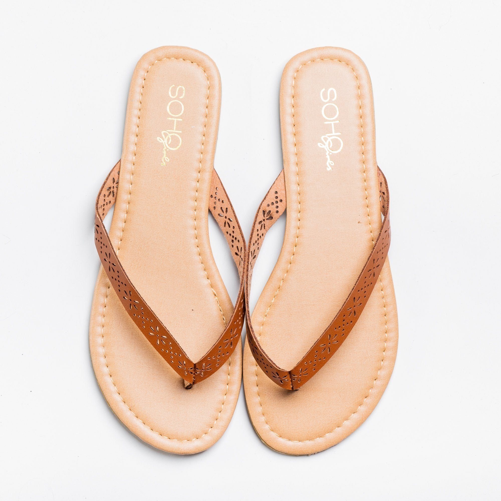 shearling flip flops