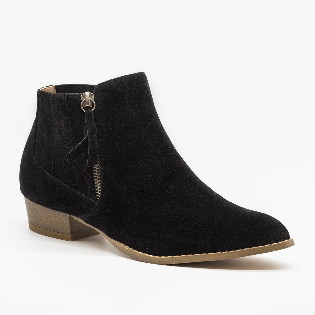 Beautiful Pointed Toe Chelsea Boots - AMS Shoes Glory-9 | Shoetopia