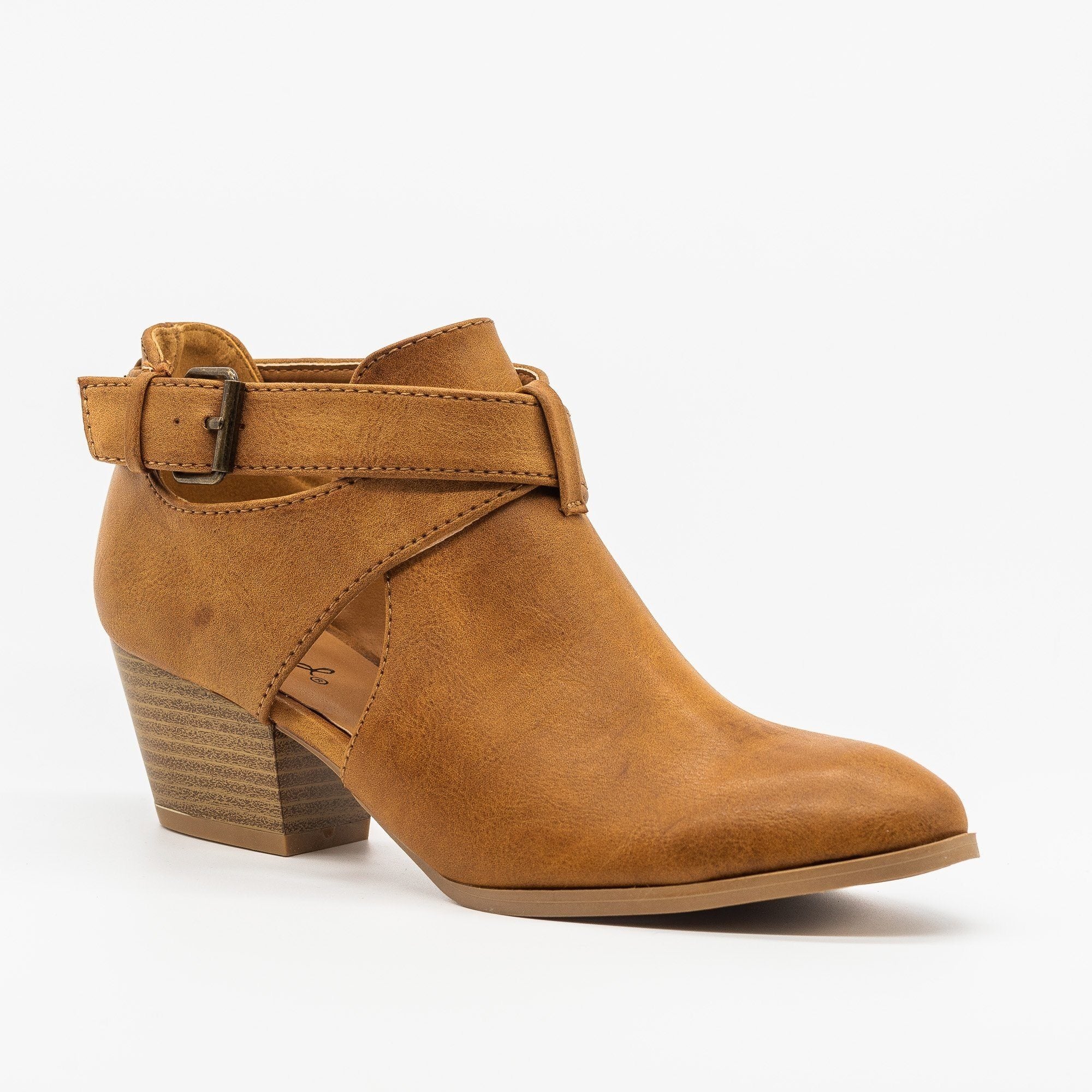 qupid tan booties