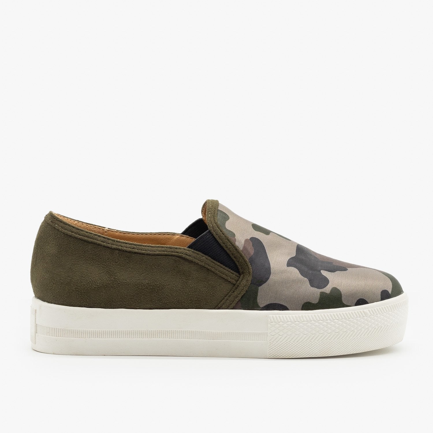 camouflage slip on sneakers