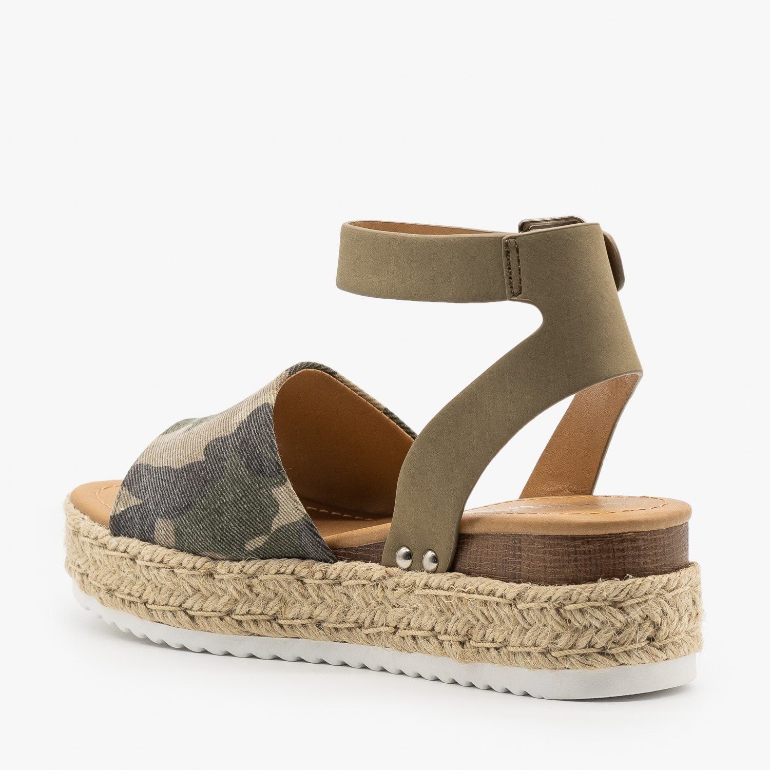 camouflage wedge shoes