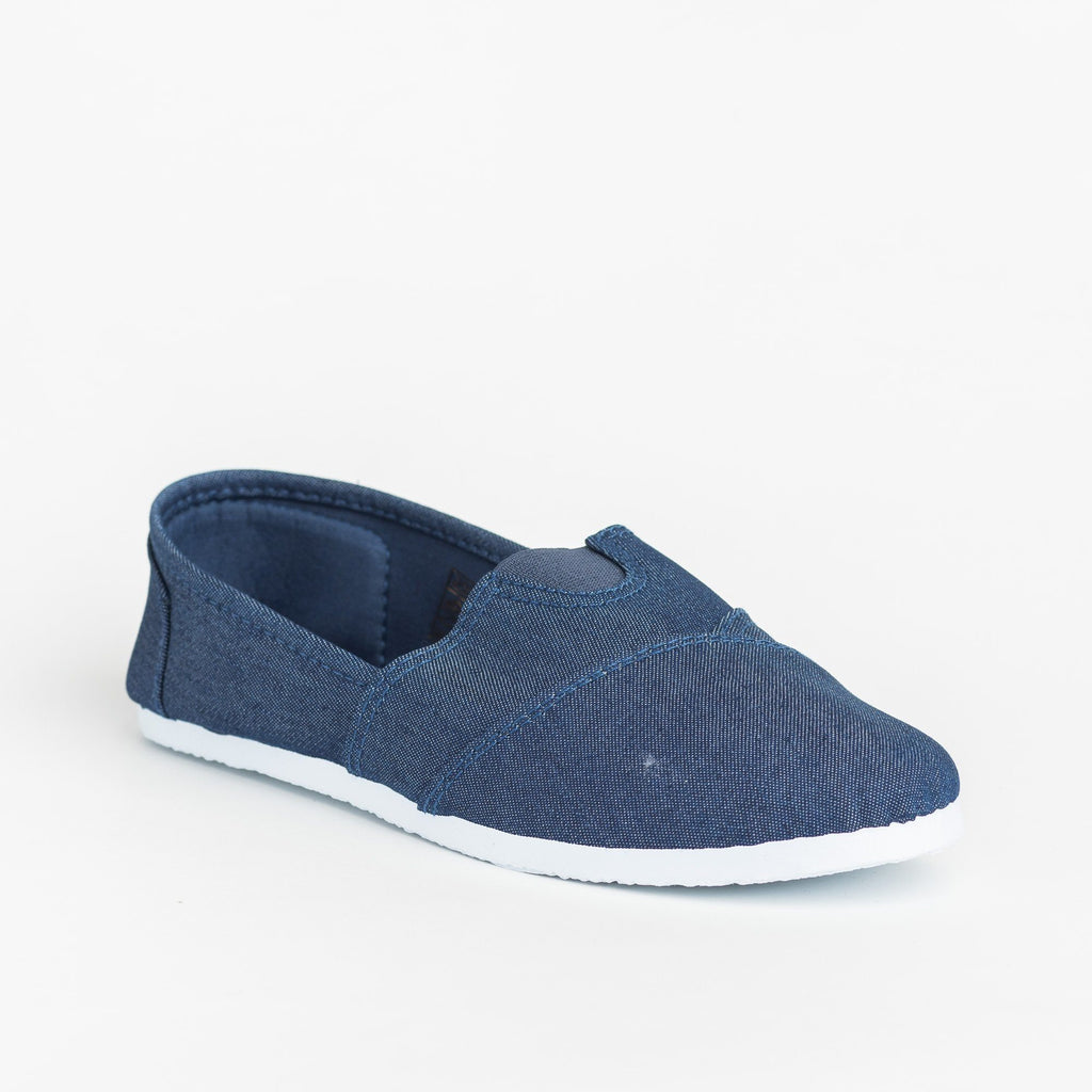 womens casual slip on canvas shoes