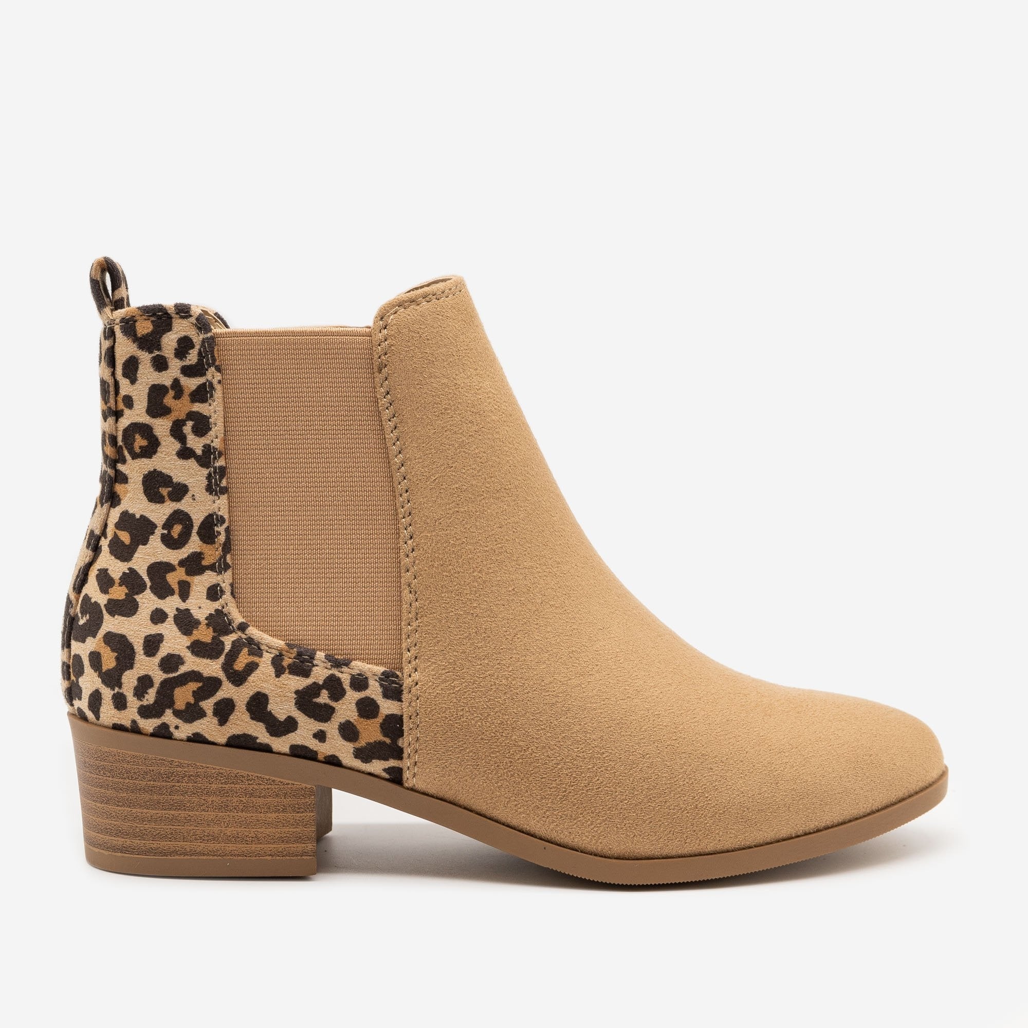 cheetah print heeled booties