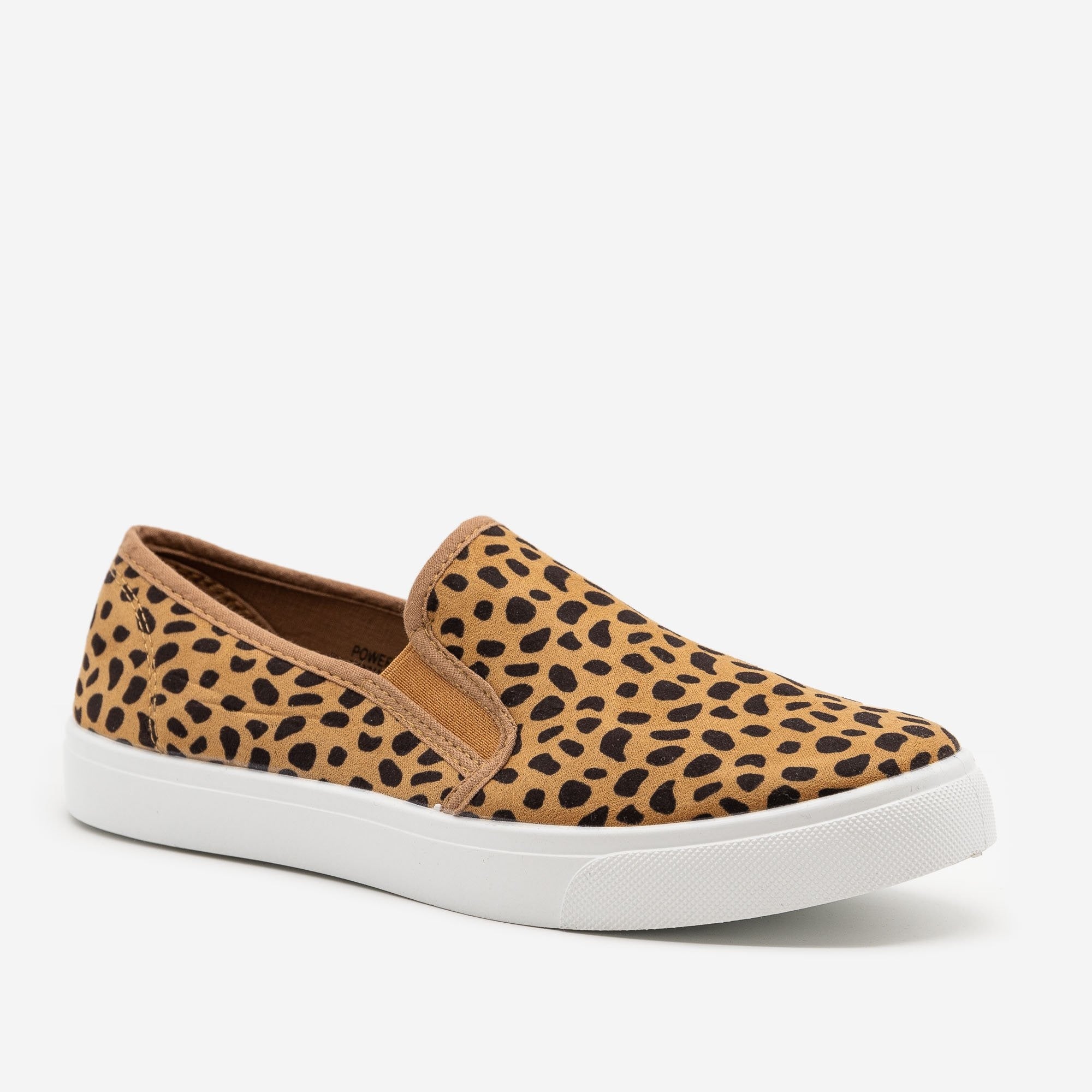 cheetah slip on shoes