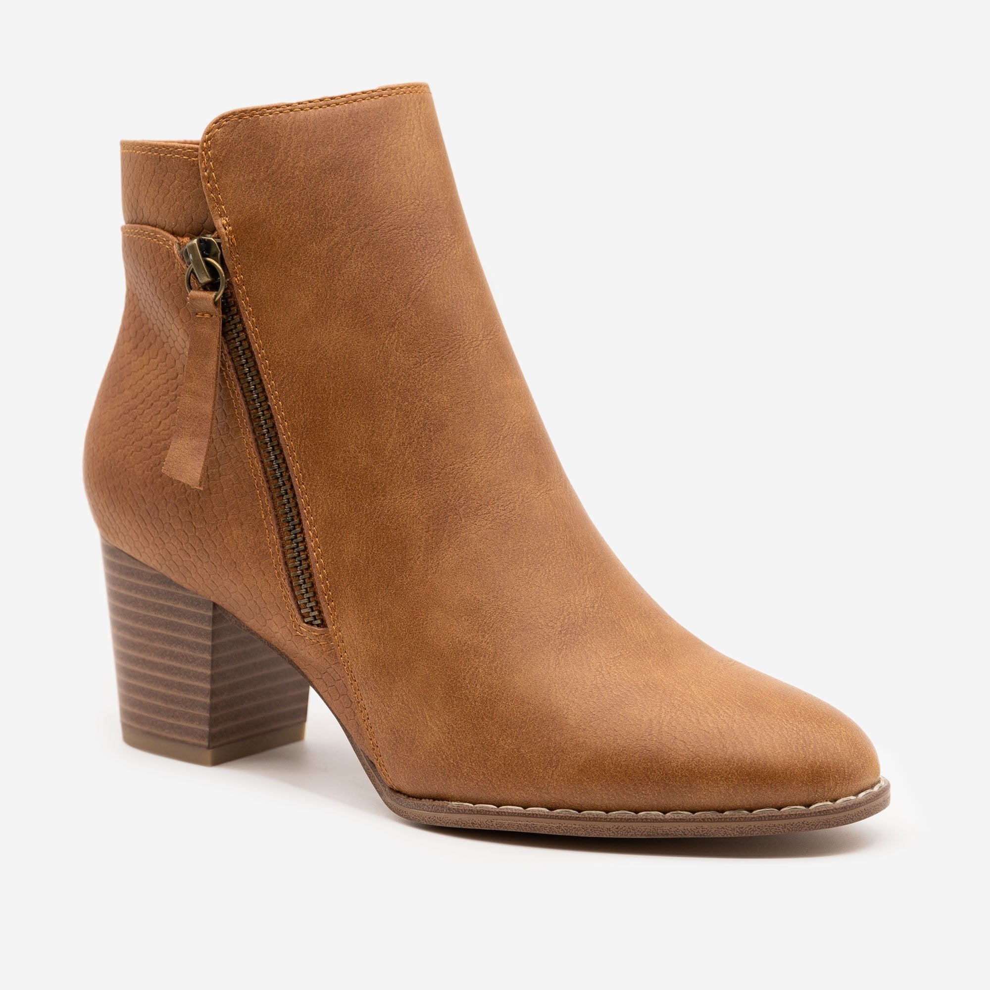 Chic Pointed Toe Booties - Novo Shoes 