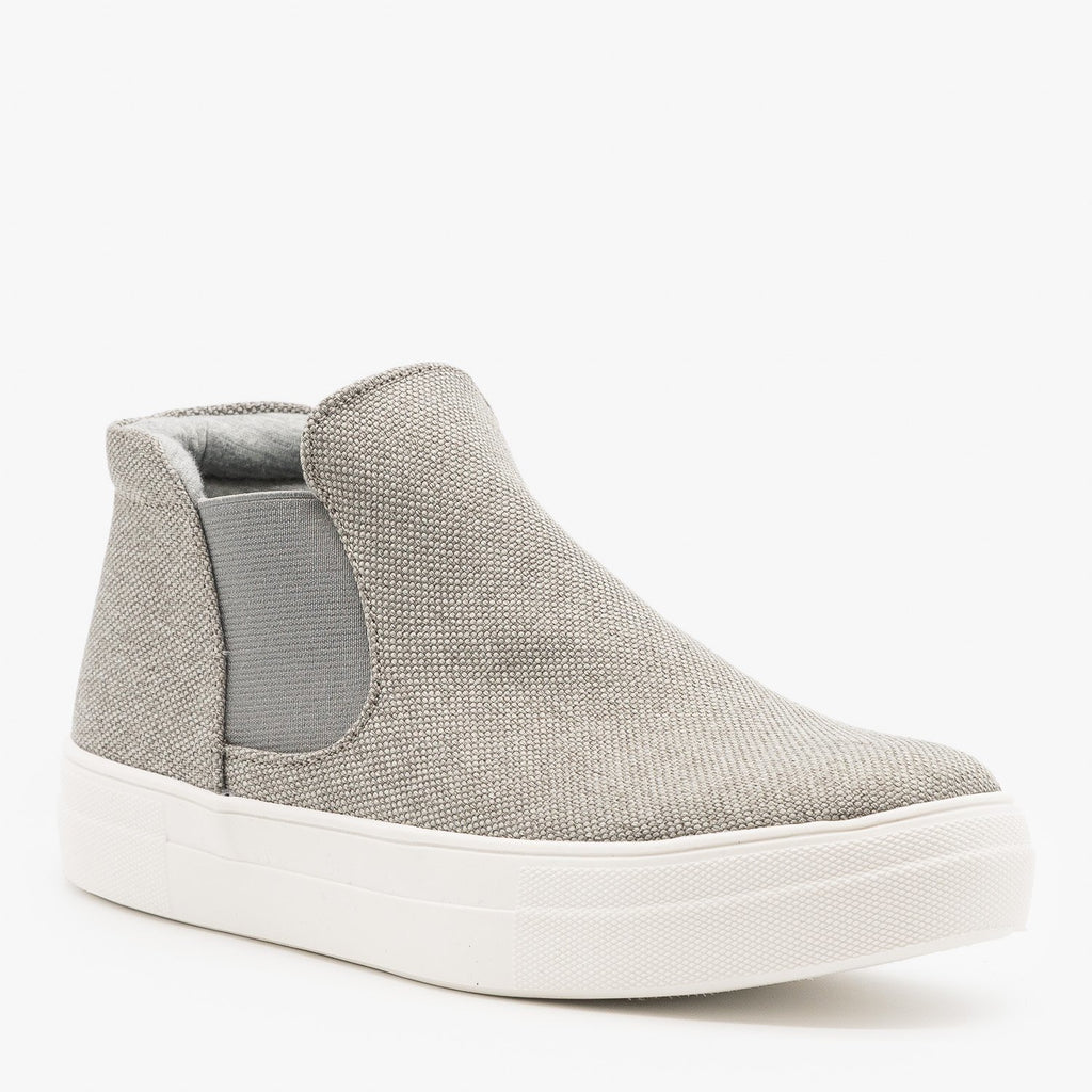 Chic Slip On Fashion Sneakers - Soda Shoes Woods-G | Shoetopia