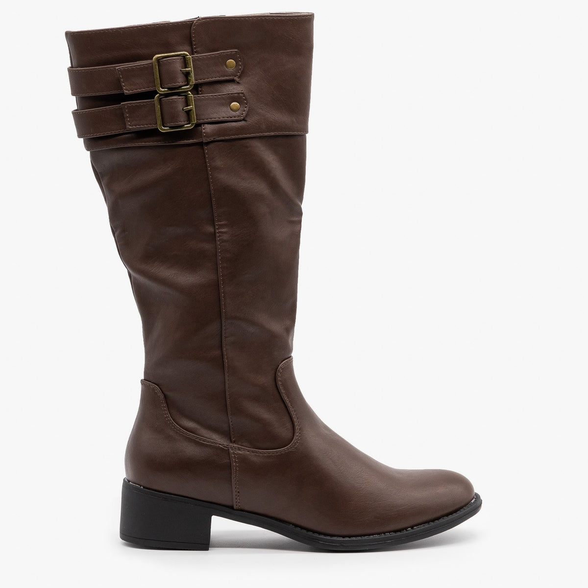 Classic Chunky Heel Riding Boots 