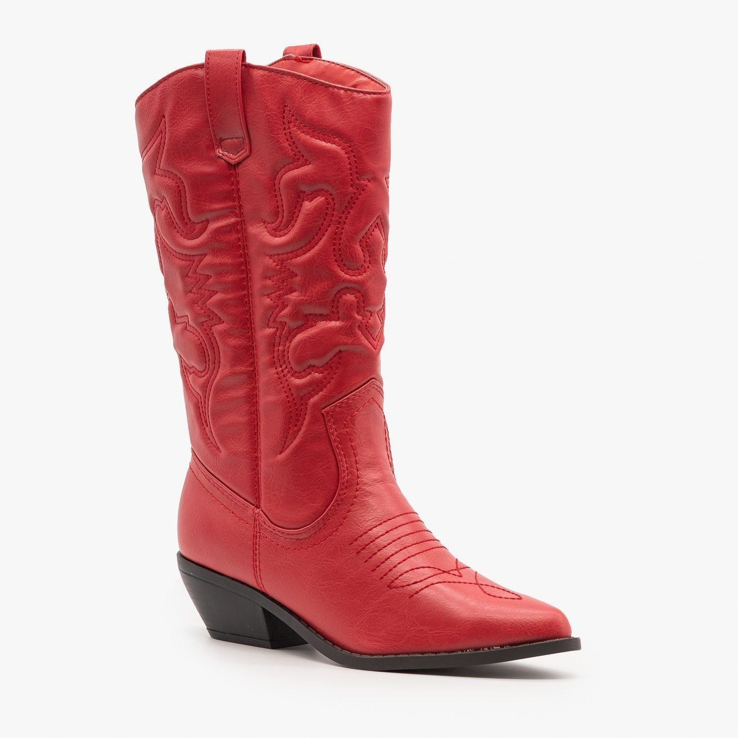 soda red cowboy boots