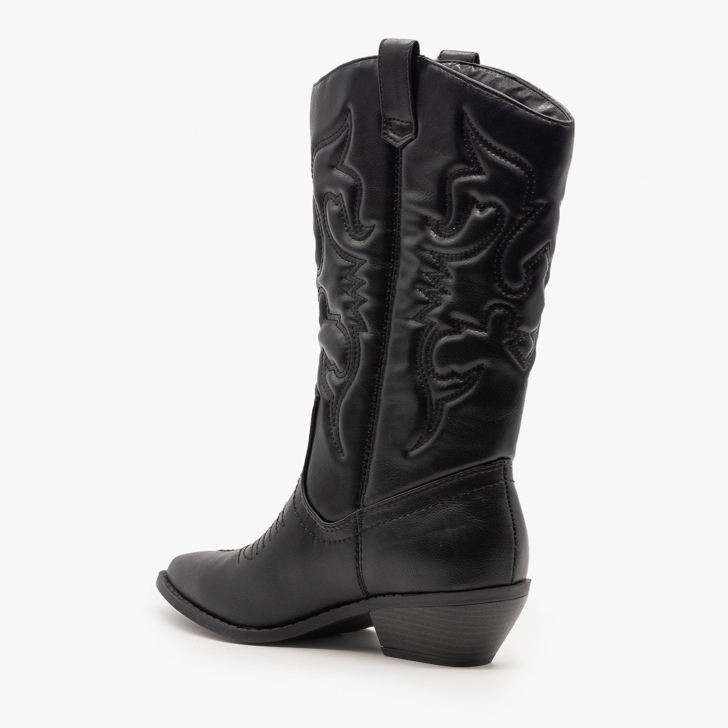 Classic Embroidered Cowboy Boots - Soda 