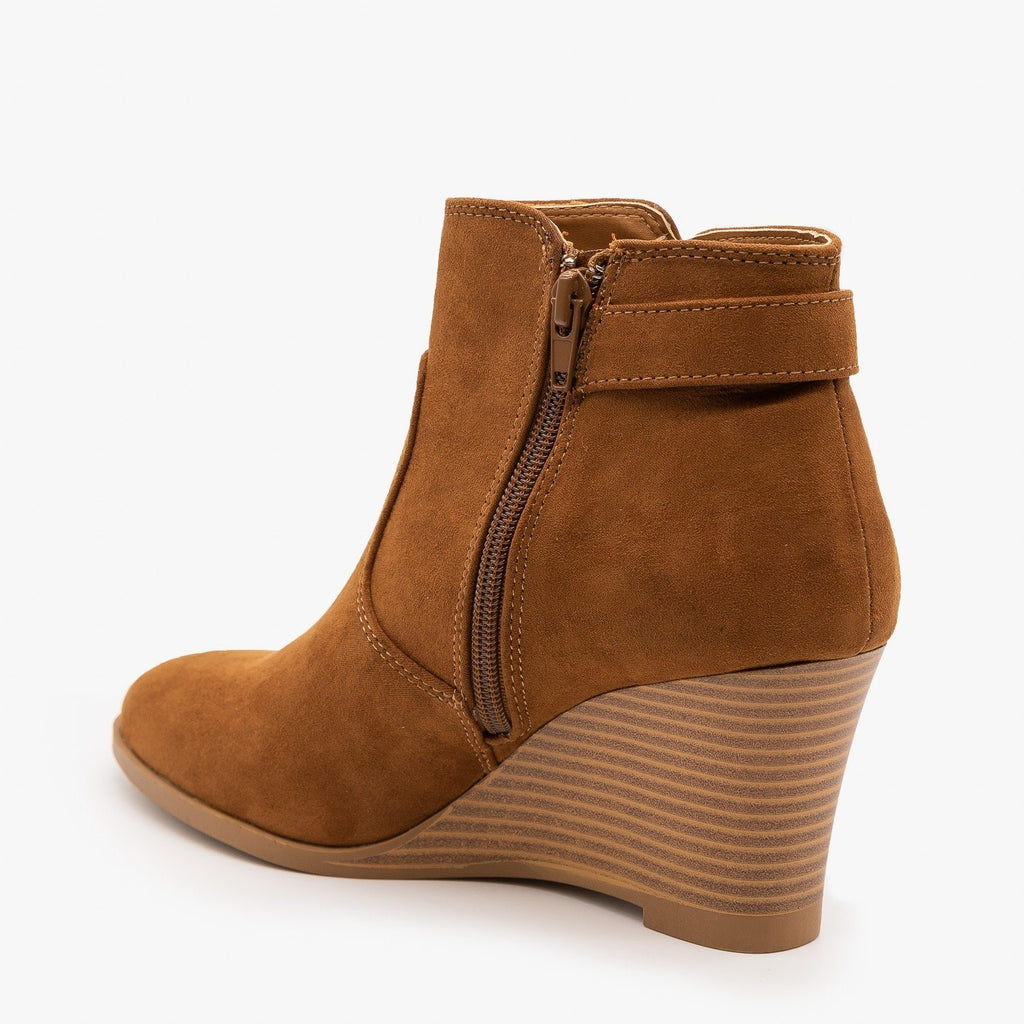 qupid wedge booties