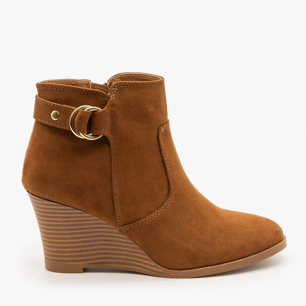 qupid wedge booties