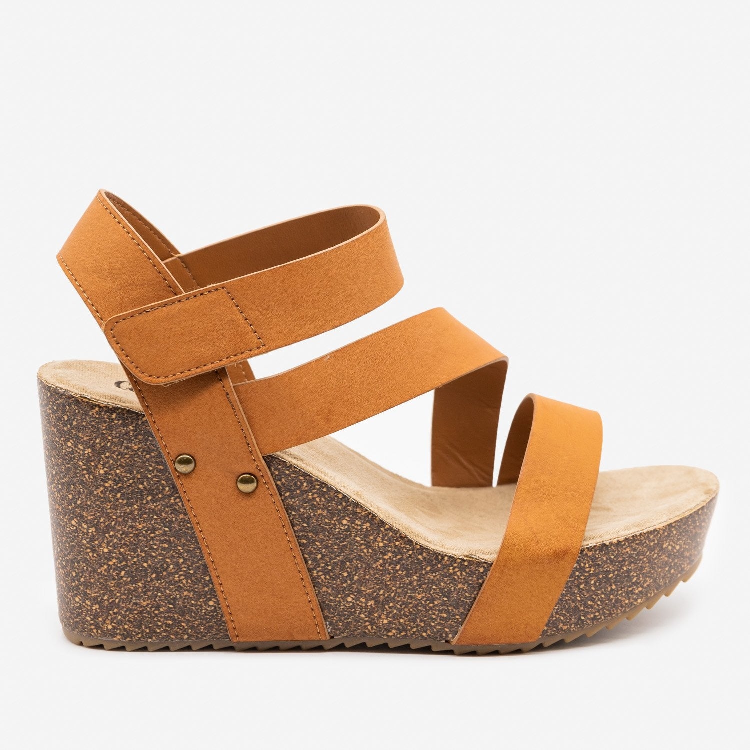 Comfy Insole Strappy Wedges Comfy Soles 