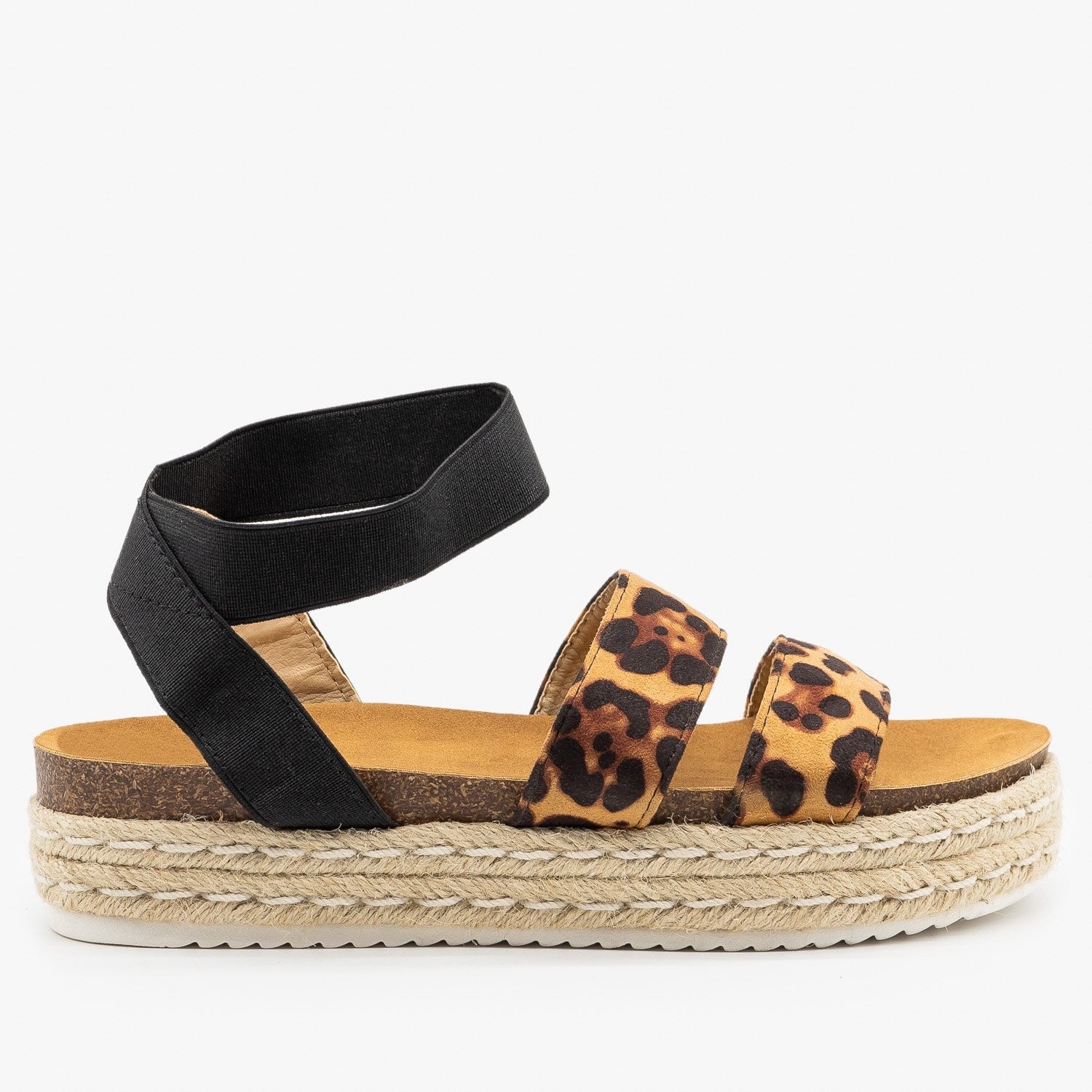 animal print espadrille wedges