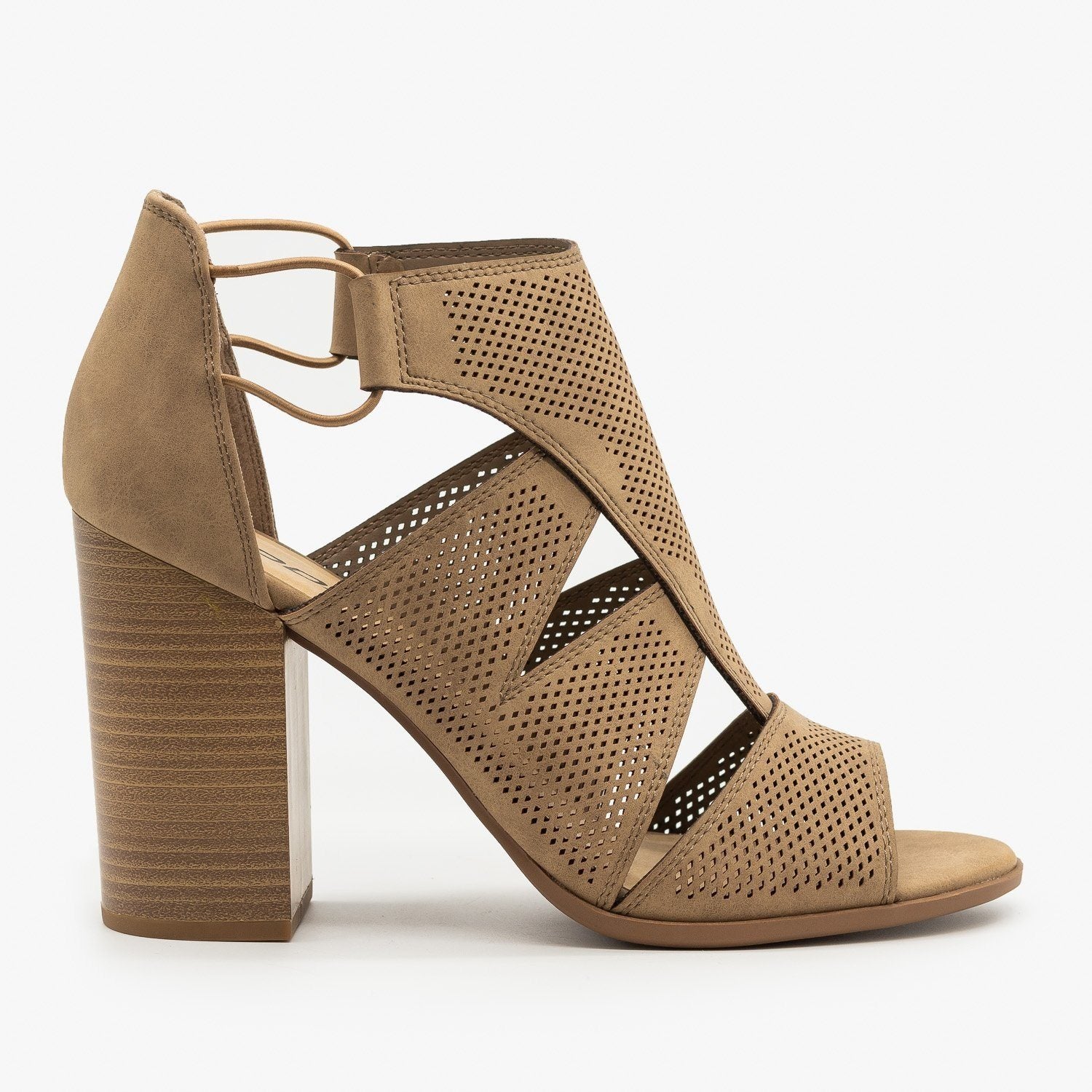 Contemporary Cutout Pinhole Heels 