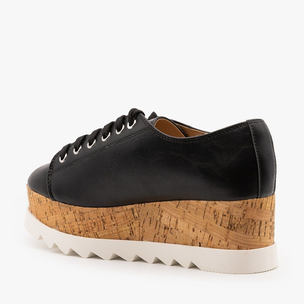 Cork Platform Fashion Sneakers - Soda 