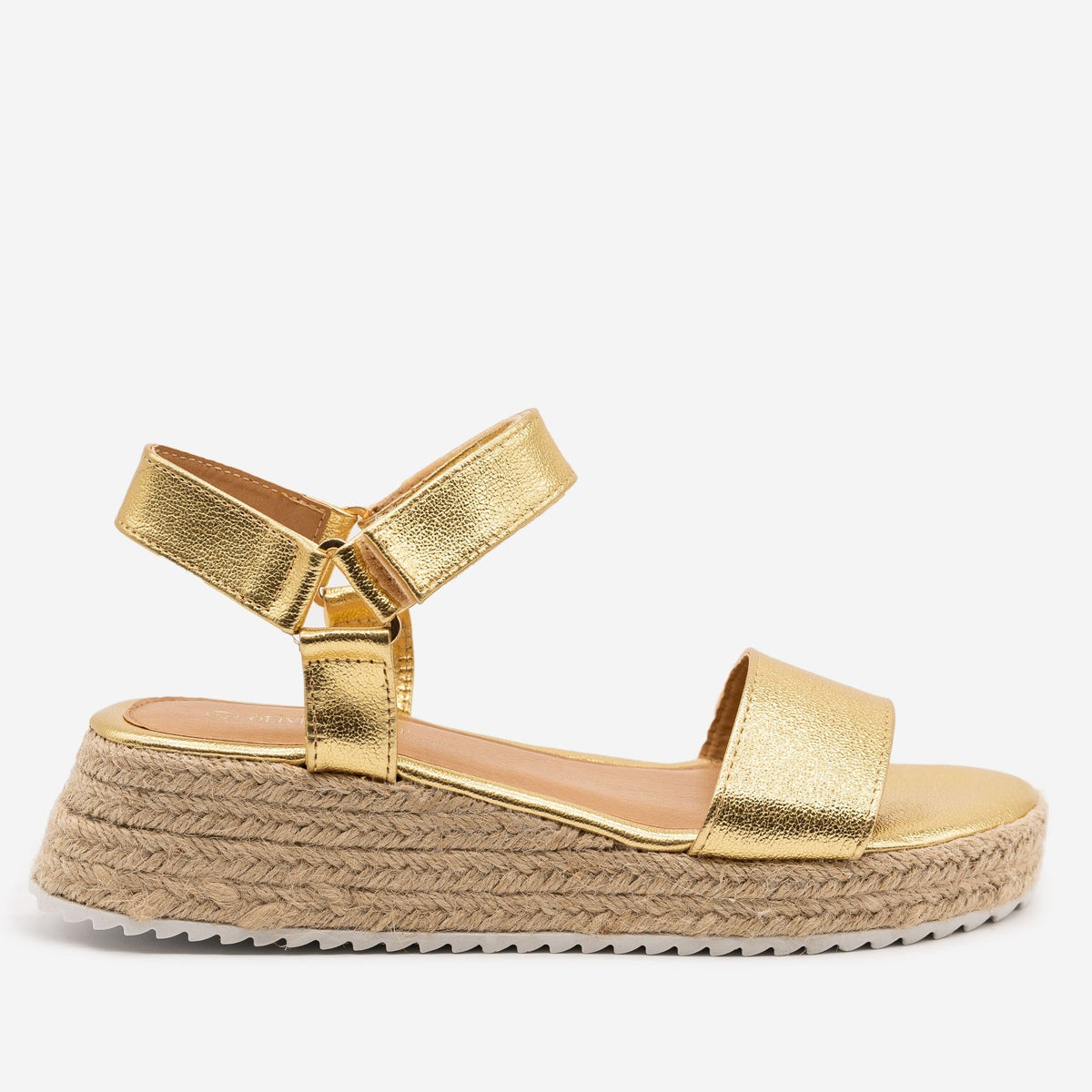 miller espadrille sandal metallic leather