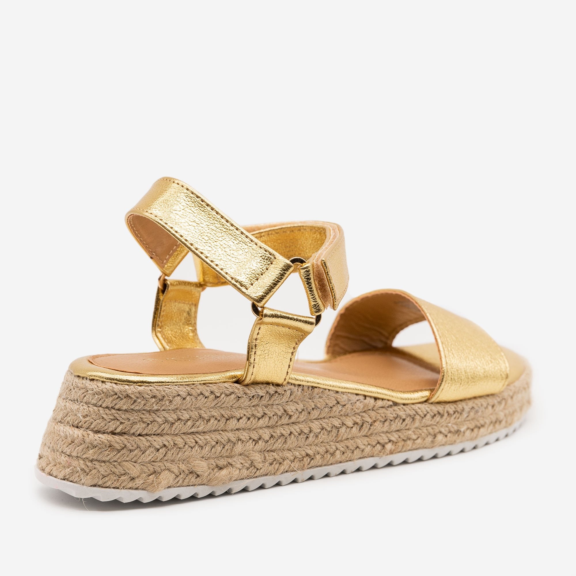 miller espadrille sandal metallic leather