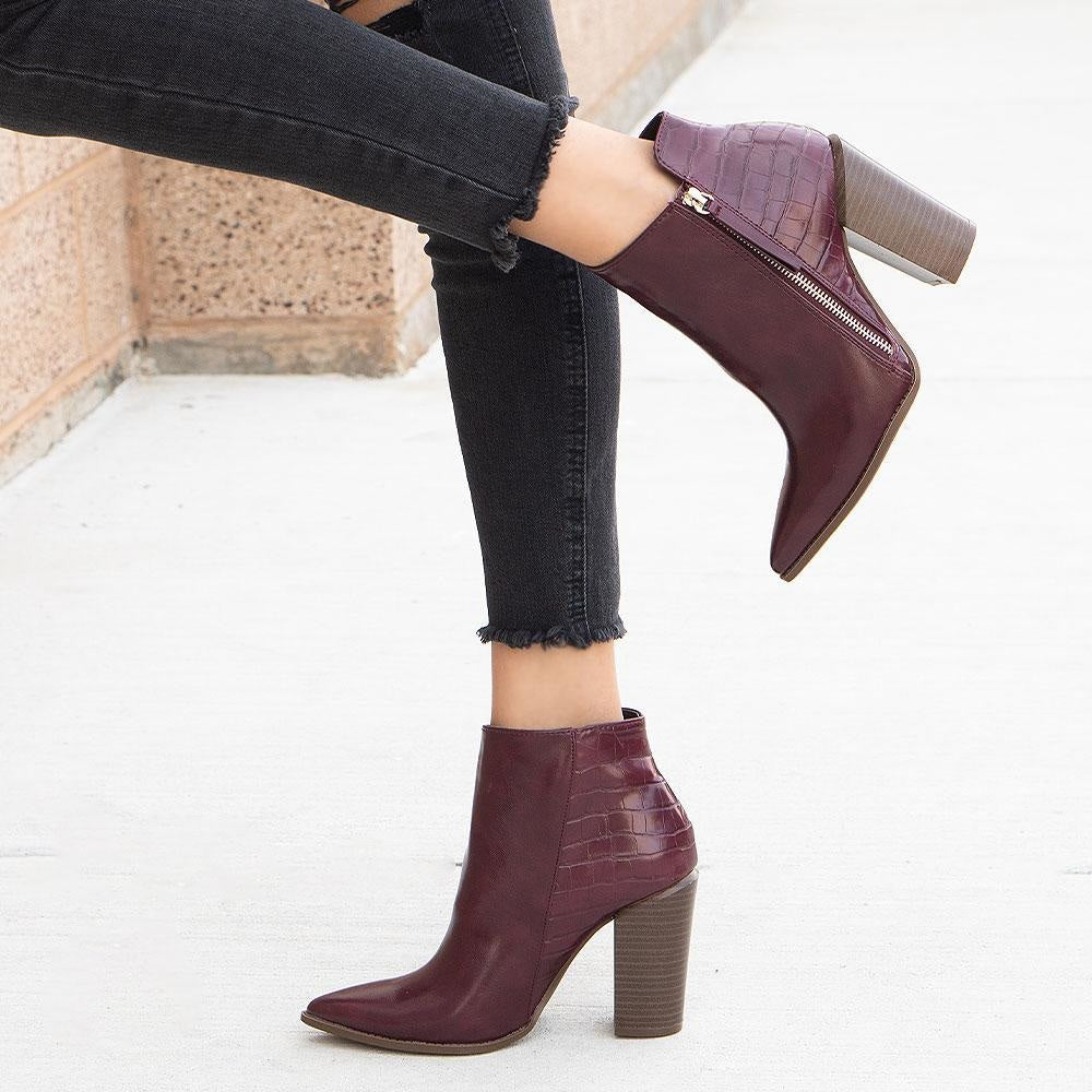 shelbold pointy toe booties