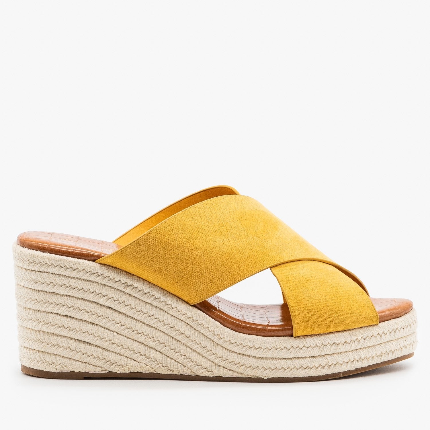 criss cross espadrille wedge